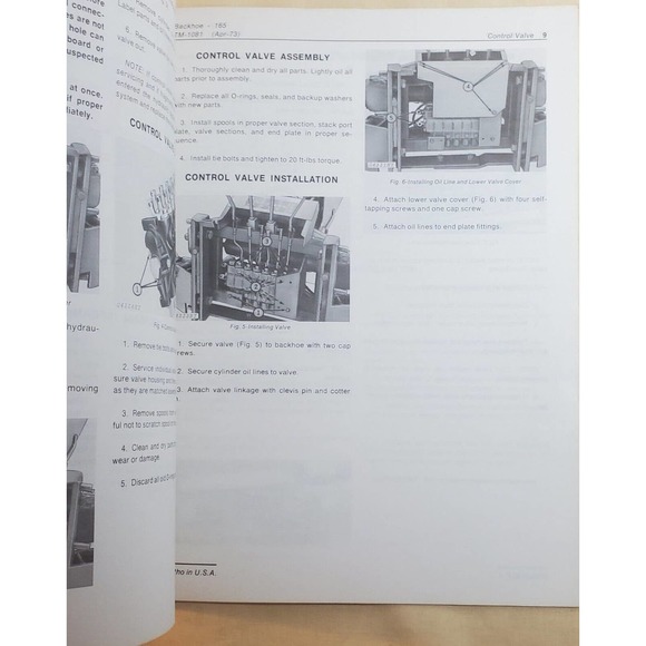 John Deere TM-1081 Technical Manual for John Deere 165 Backhoe - Picture 2 of 2